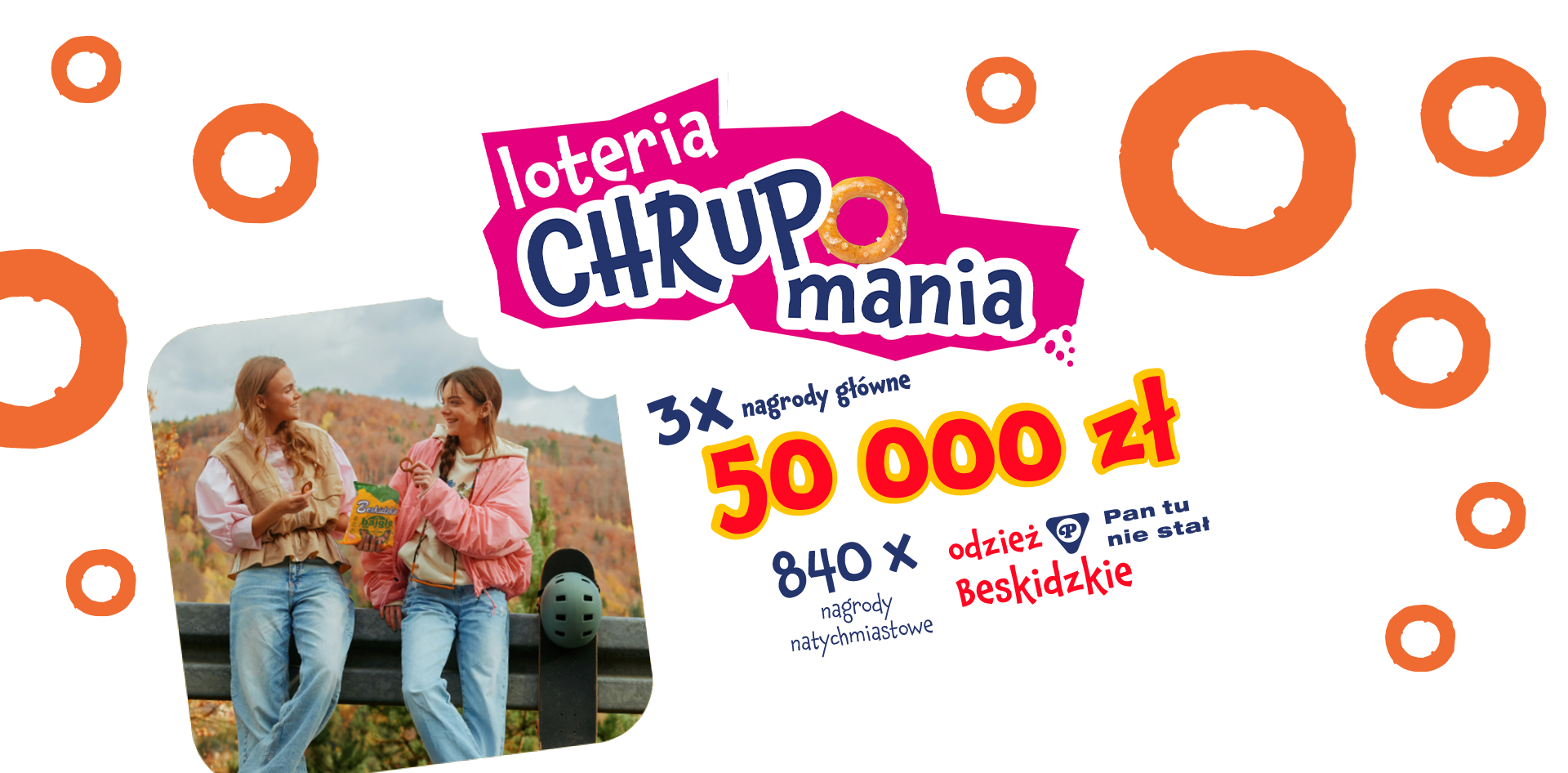 Loteria Chrupomania — 3 nagrody główne po 50 000 zł oraz 840 nagród natychmiastowych